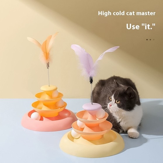 Self-Entertaining Rolling Ball Cat Toy