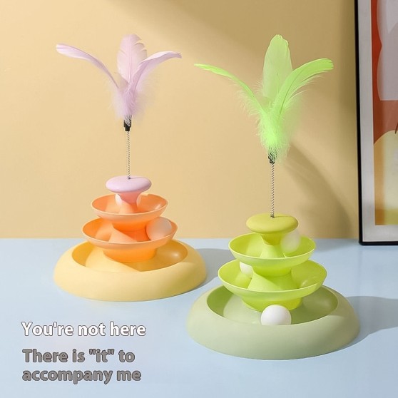 Self-Entertaining Rolling Ball Cat Toy