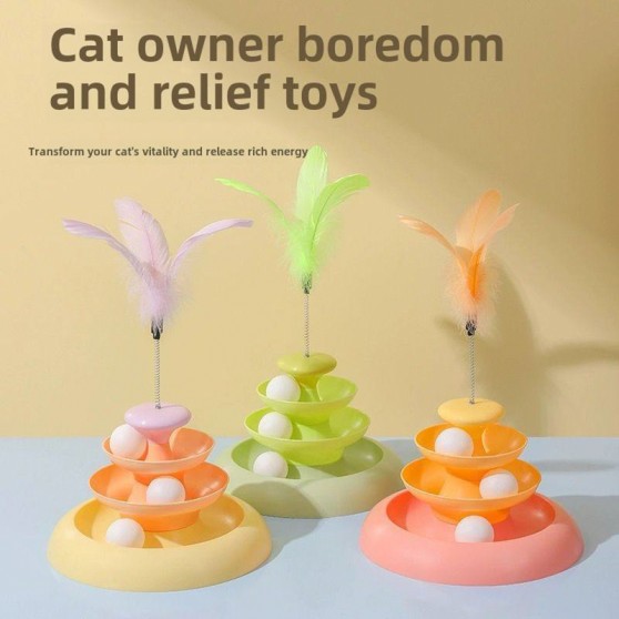 Self-Entertaining Rolling Ball Cat Toy