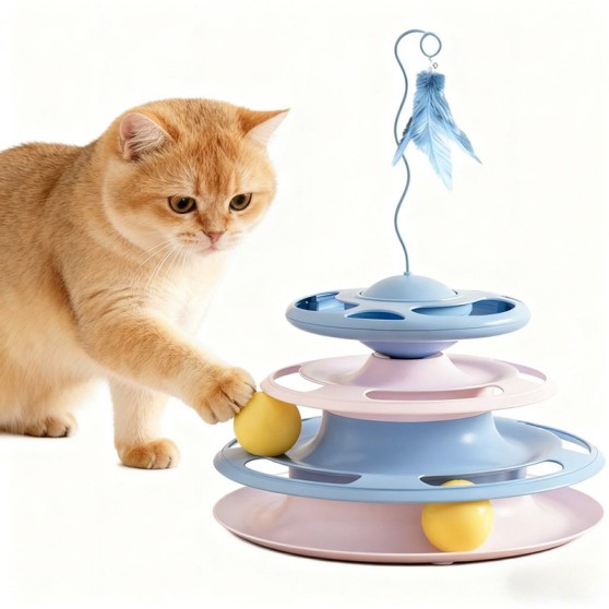 New Interactive Waterproof Rolling Cat Toy