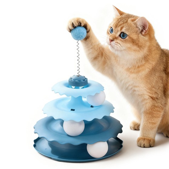 Multi-Level Track Cat Toy