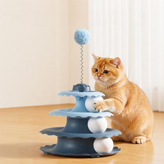Multi-Level Track Cat Toy