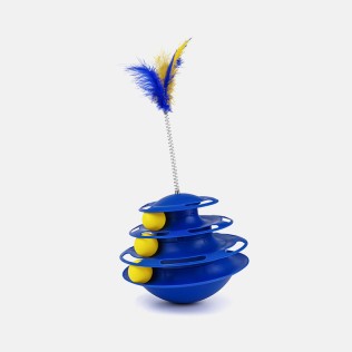 Cute 3-Tier Spinning Tumbler Cat Toy
