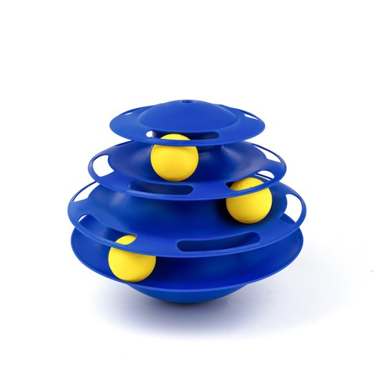 Cute 3-Tier Spinning Tumbler Cat Toy