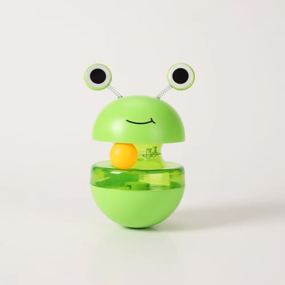 Frog-Shaped Tumbler Cat Toy