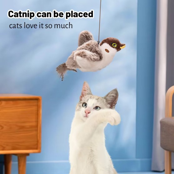 Plush Realistic Bird Pet Toy