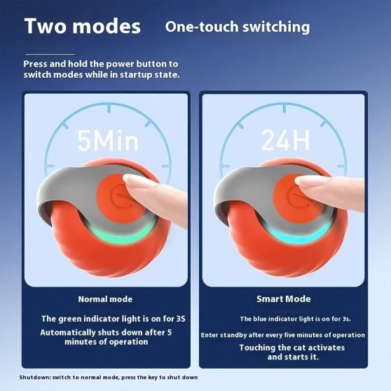 Gravity-Charging Silicone Cat Toy Ball Gravity-Charging Silicone Cat Toy Ball
