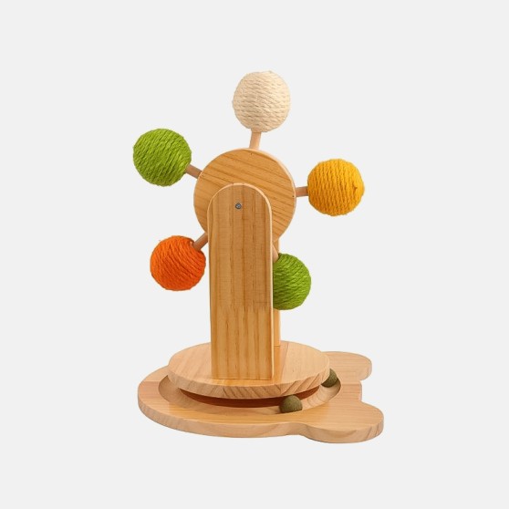 Wooden Ferris Wheel Ball Track Toy