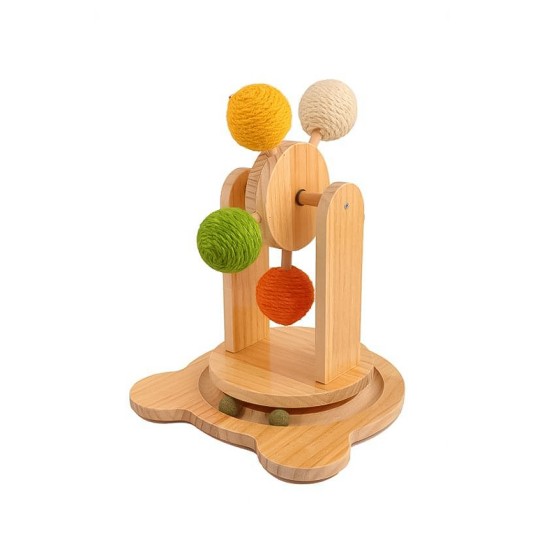 Wooden Ferris Wheel Ball Track Toy
