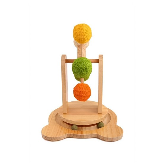 Wooden Ferris Wheel Ball Track Toy