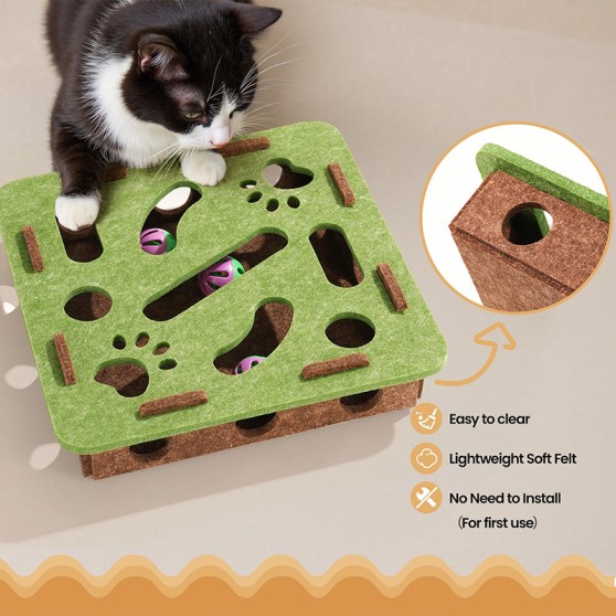 Fun Interactive Felt Maze Cat Toy Fun Interactive Felt Maze Cat Toy