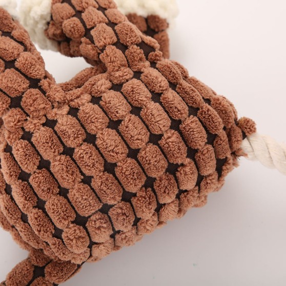 Donkey-Shaped Corduroy Dog Toy