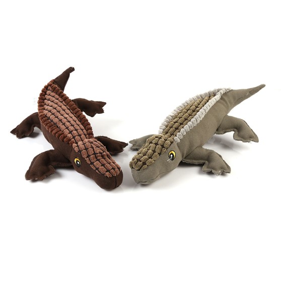 Corduroy Crocodile Squeaky Toy