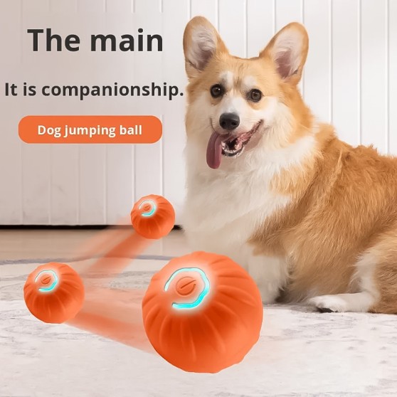 Plastic Gravity-Bouncing Interactive Pet Toy