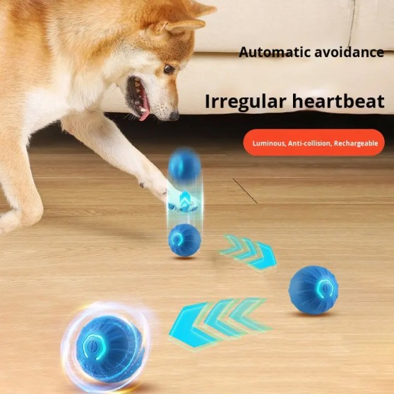 Plastic Gravity-Bouncing Interactive Pet Toy