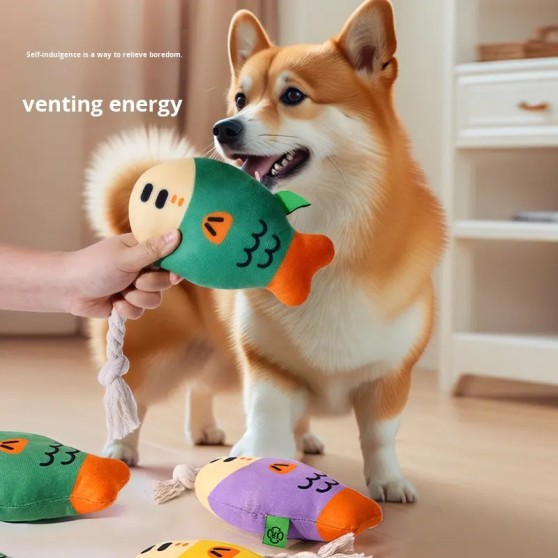 Cartoon-Style Realistic Floating Fish Pet Toy Cartoon-Style Realistic Floating Fish Pet Toy