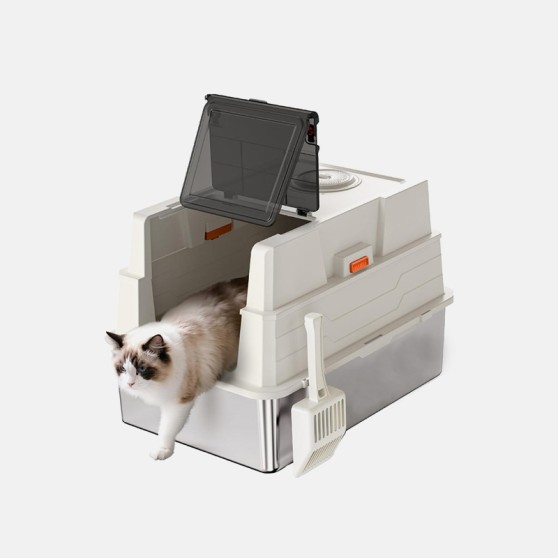Easy-to-Clean Odor-Free Cat Litter Box