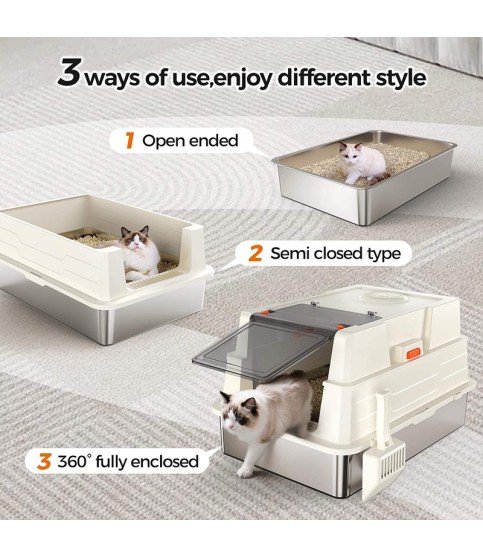 Easy-to-Clean Odor-Free Cat Litter Box Easy-to-Clean Odor-Free Cat Litter Box