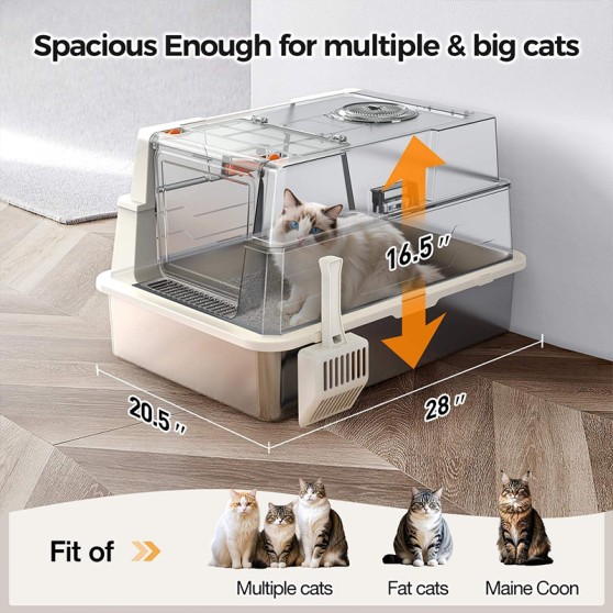 Easy-to-Clean Odor-Free Cat Litter Box Easy-to-Clean Odor-Free Cat Litter Box