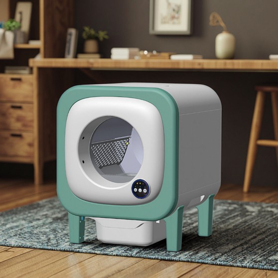 65L Large-Capacity Smart Cat Litter Box with App Control