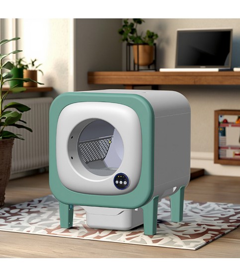 65L Large-Capacity Smart Cat Litter Box with App Control