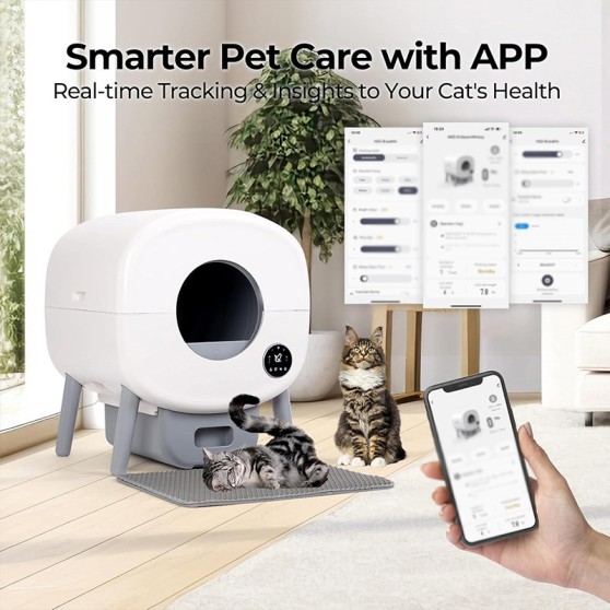 Extra-Large Self-Cleaning Cat Litter Box Extra-Large Self-Cleaning Cat Litter Box