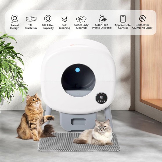 Extra-Large Self-Cleaning Cat Litter Box Extra-Large Self-Cleaning Cat Litter Box