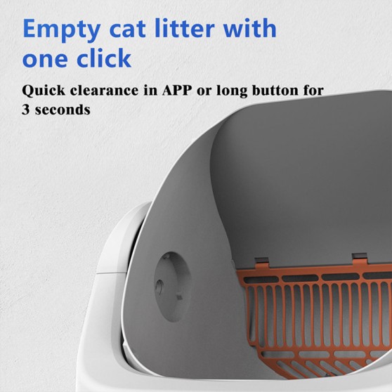 Self-Cleaning ABS Cat Litter Box