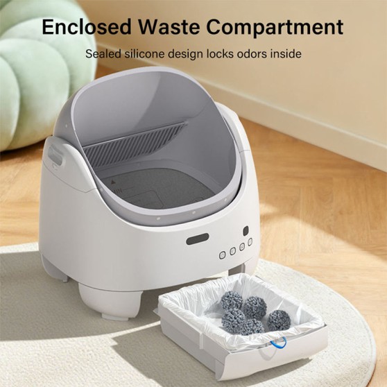 Odor-Free Safe Litter Box for Multi-Cat Households