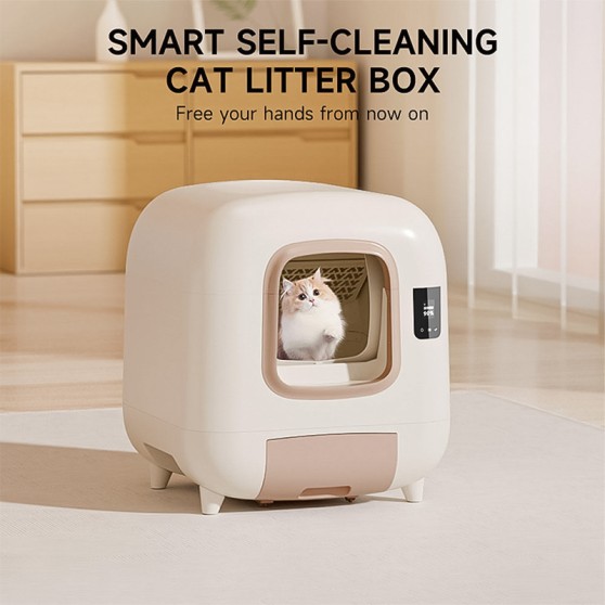 50L Large-Capacity Smart Litter Box