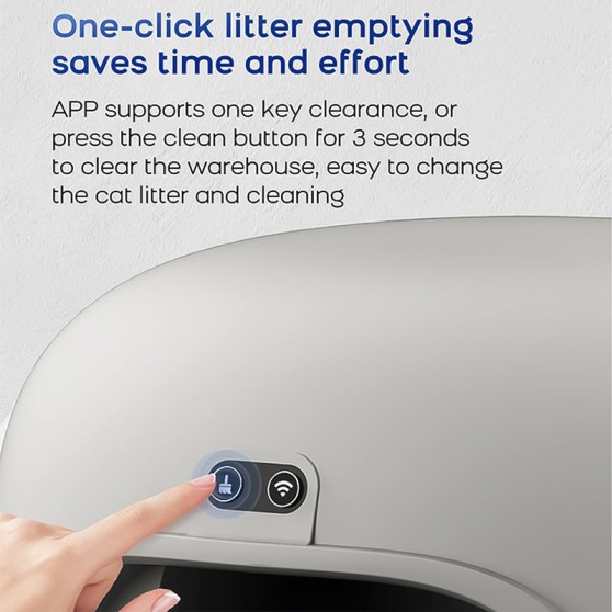 Smart Cat Litter Box with Timed Quantitative and Odor-Eliminating Functions Smart Cat Litter Box with Timed Quantitative and Odor-Eliminating Functions