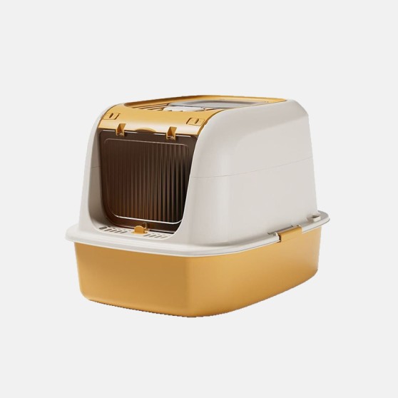 Durable Extra-Large Splash-Proof Cat Litter Box