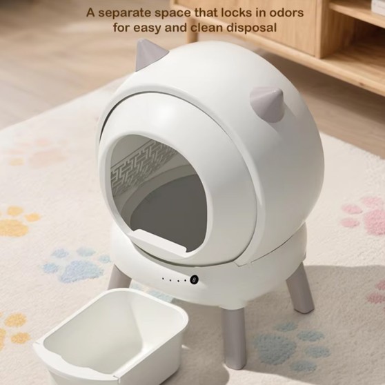 App-Controlled Odor-Eliminating and Safe Cat Litter Box