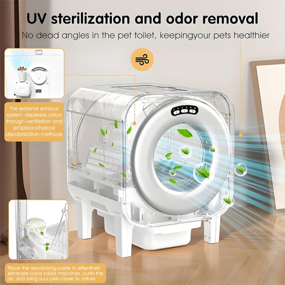 65L Enclosed Splash-Proof Cat Litter Box 65L Enclosed Splash-Proof Cat Litter Box