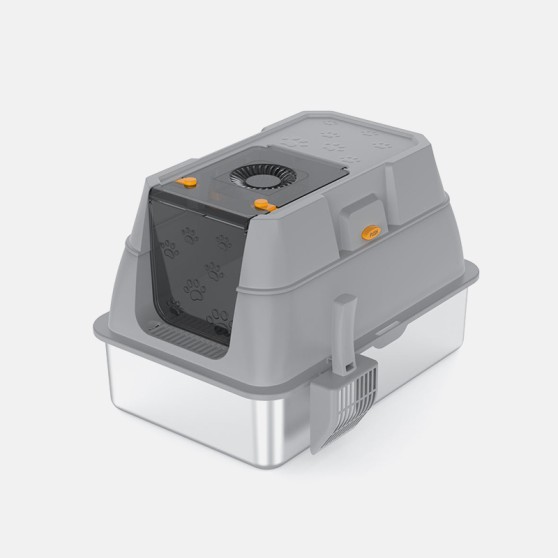 Leak-proof Stainless Steel Cat Litter Box