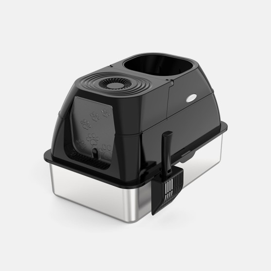Semi-Open High-Sided Deep-Bottomed Cat Litter Box