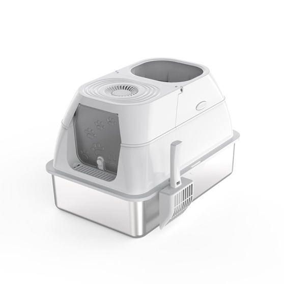 Semi-Open High-Sided Deep-Bottomed Cat Litter Box Semi-Open High-Sided Deep-Bottomed Cat Litter Box