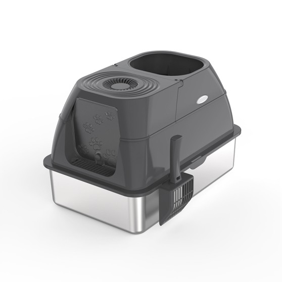 Semi-Open High-Sided Deep-Bottomed Cat Litter Box Semi-Open High-Sided Deep-Bottomed Cat Litter Box