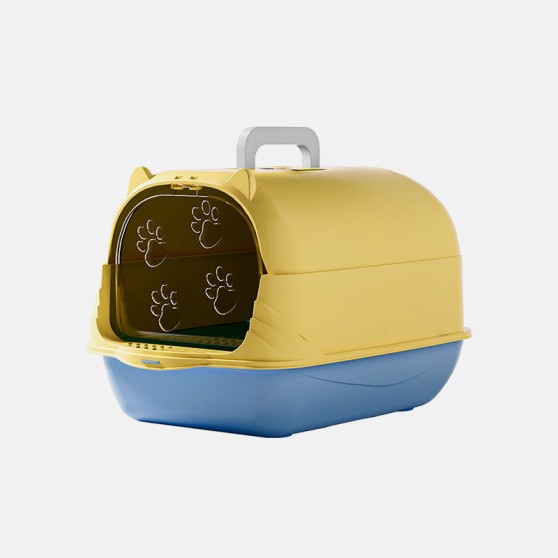 Enclosed Splash-Proof and Odor-Blocking Cat Litter Box