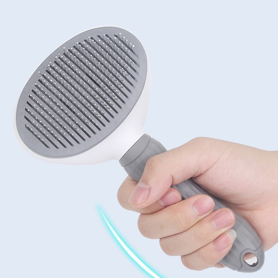 Minimalist Button-Release Pet Grooming Brush Minimalist Button-Release Pet Grooming Brush