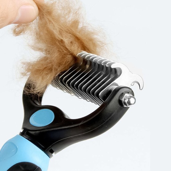 Double-sided pet grooming comb