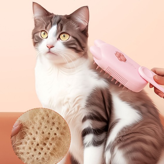 Rechargeable Silicone Pet Hair Removal Comb