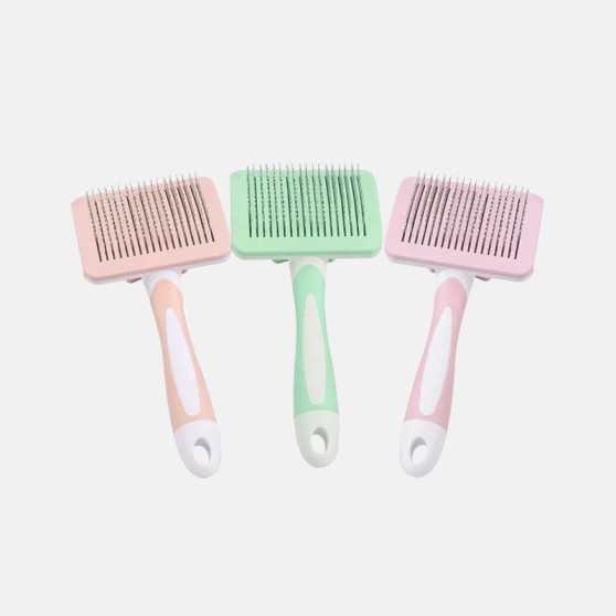 Self-Cleaning Pet Comb with Stainless Steel Pins