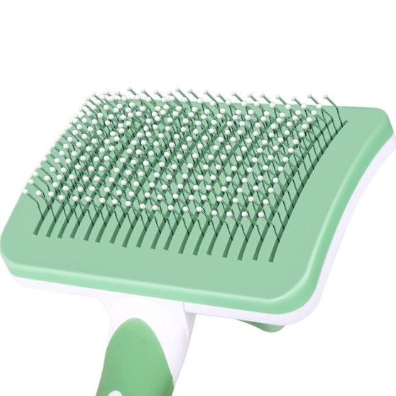 Self-Cleaning Pet Comb with Stainless Steel Pins Self-Cleaning Pet Comb with Stainless Steel Pins