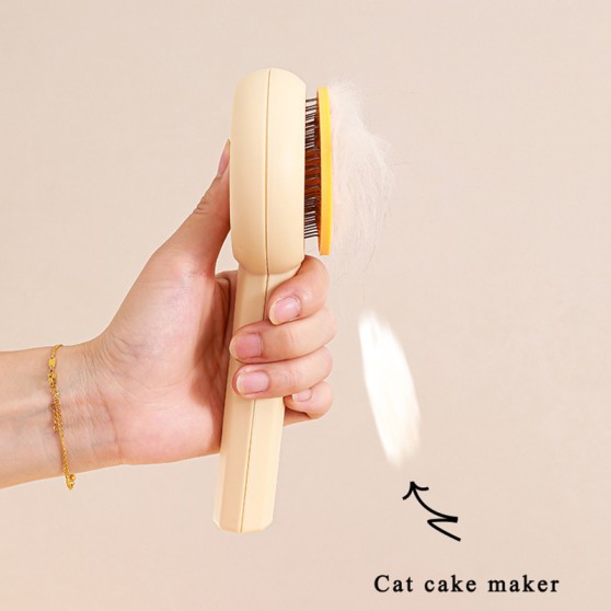 Stainless steel sustainable pet comb for dogs and cats