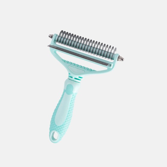 Anti-knot stainless steel pet comb