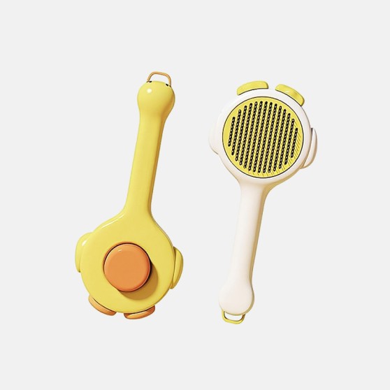 Cute duck-shaped pet grooming comb