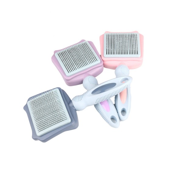 One-click pet grooming comb