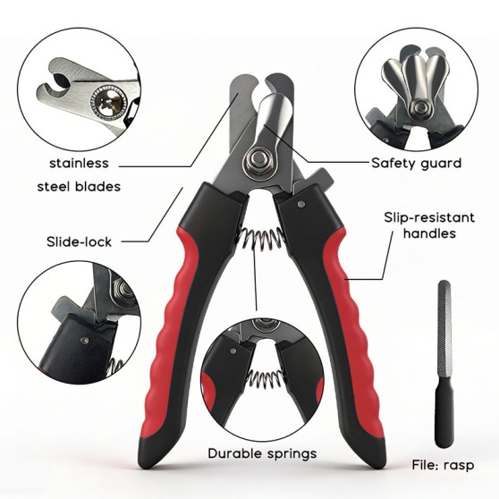 Stainless Steel Nail Clippers with Safety Guard Stainless Steel Nail Clippers with Safety Guard