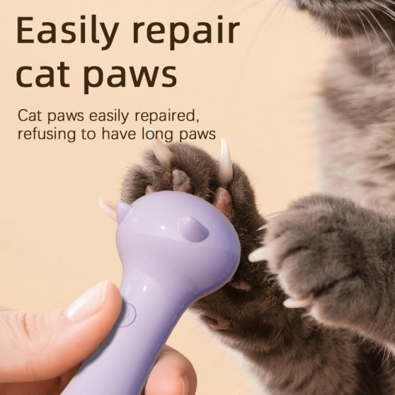 Rechargeable Pet Nail Trimmer with 6 Grinding Heads